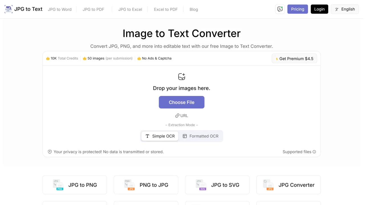 JPG to Text