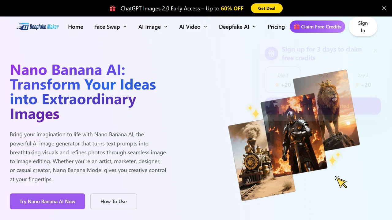 Deepfake Maker Nano Banana AI