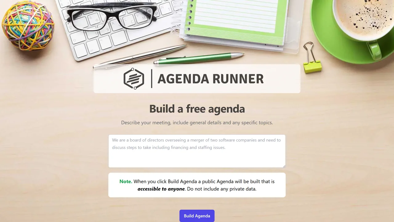 Agenda Runner