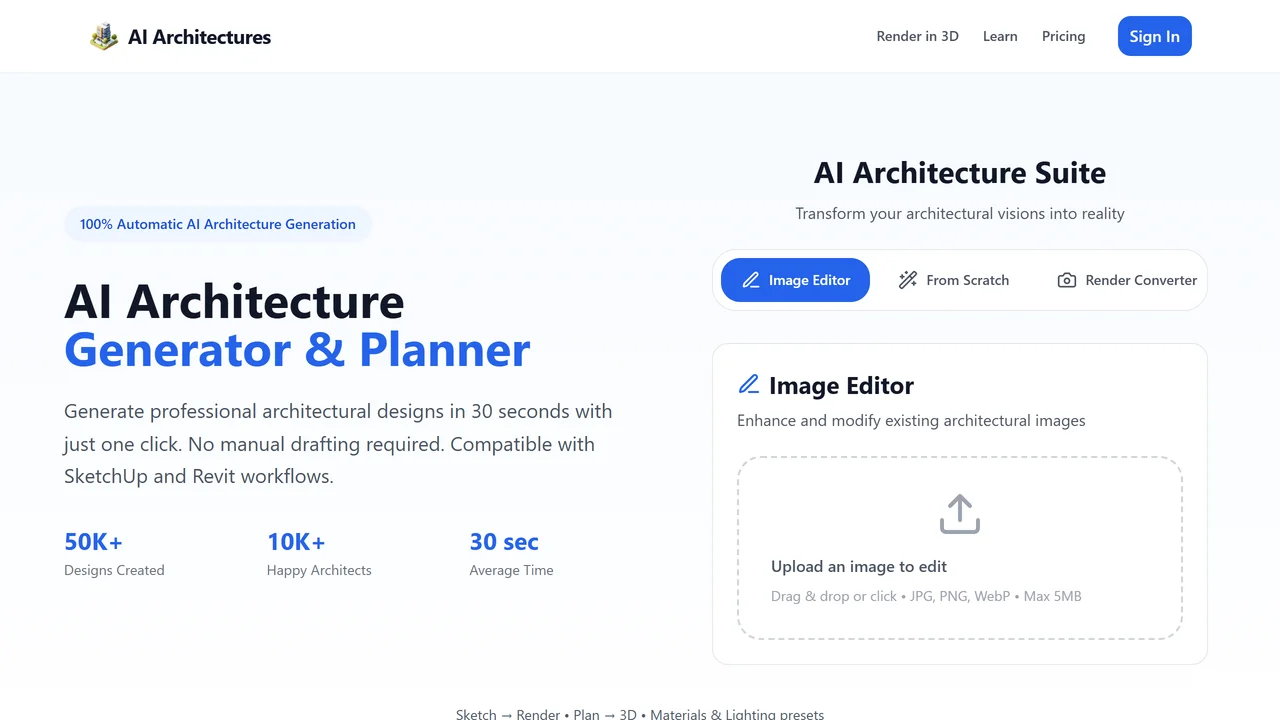 AI Architecture Rendering