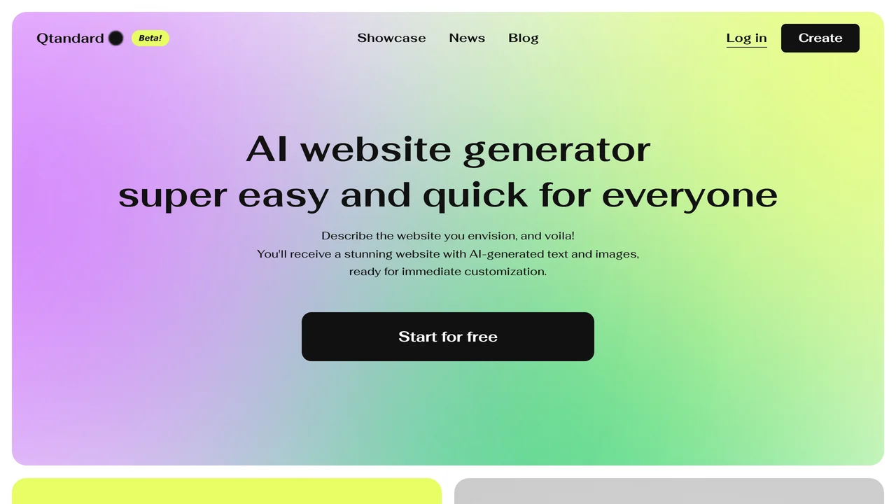 Qtandard: AI WordPress Websites Builder
