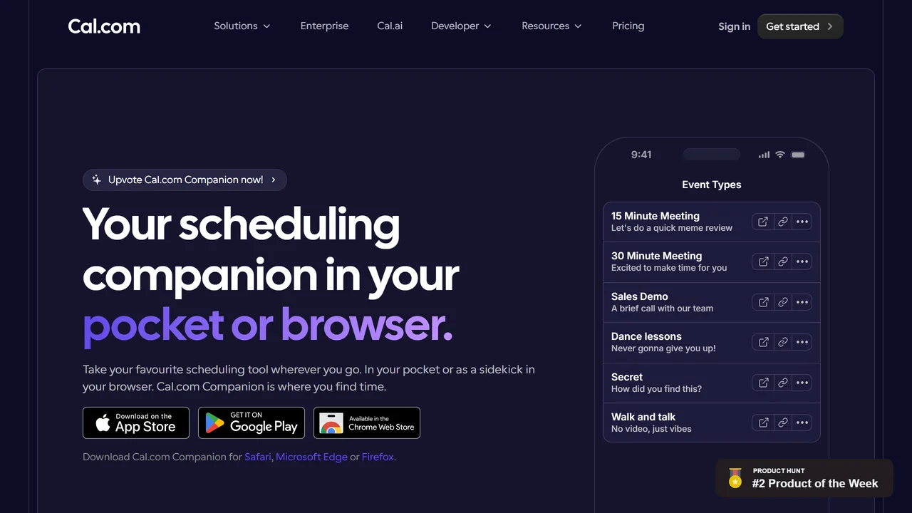 Cal.com Companion