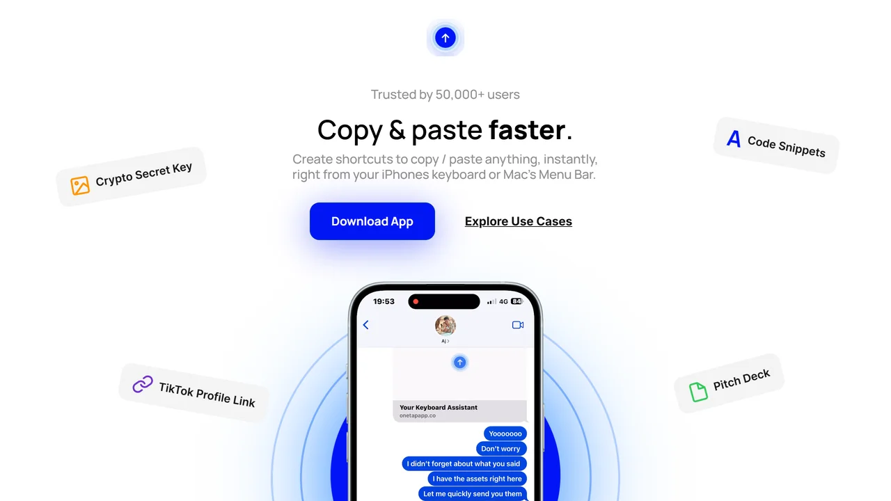 OneTap Clipboard App