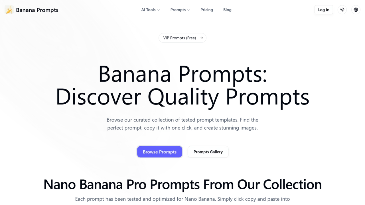 Banana Prompts AI
