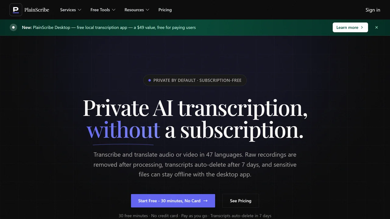 PlainScribe