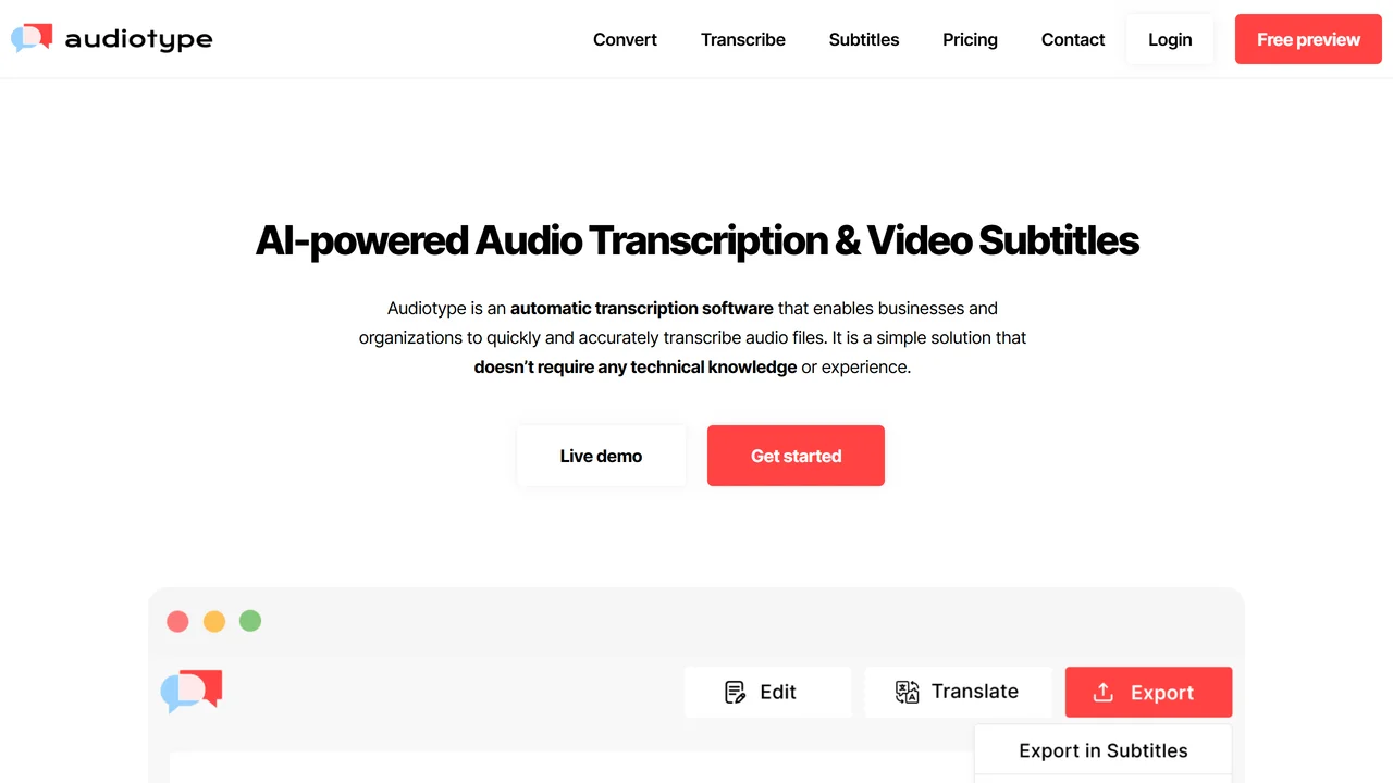 Audiotype