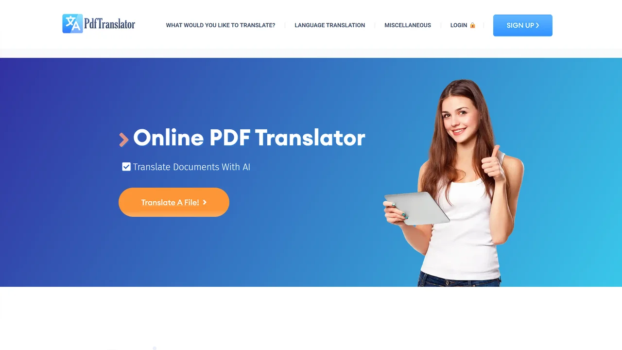 PDFT.AI: AI Document Translator