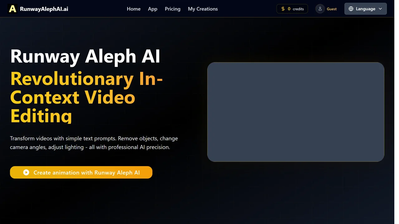 Runway Aleph AI