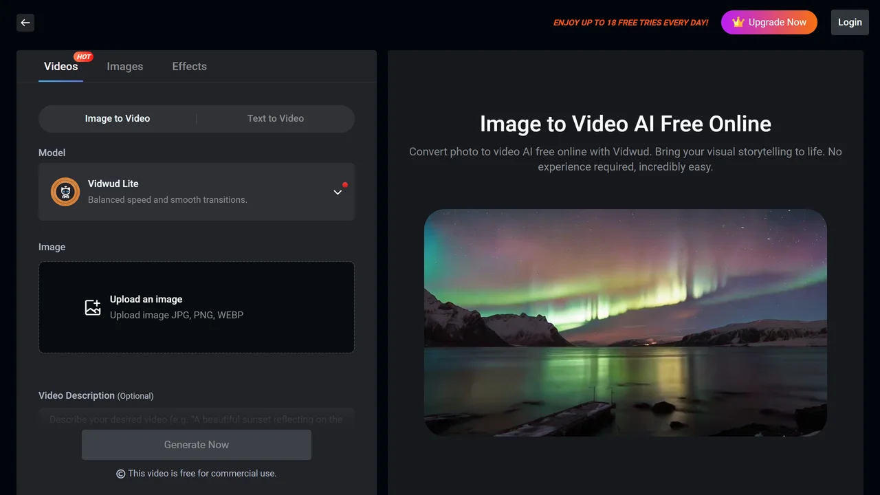 Vidwud - Image to Video