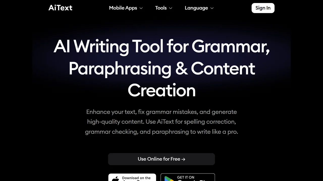 AiText - AI Writing Assistant