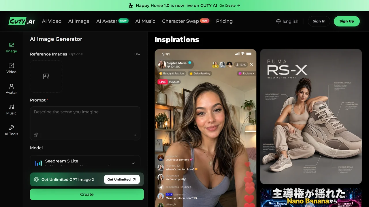 CUTY AI | Image Generator