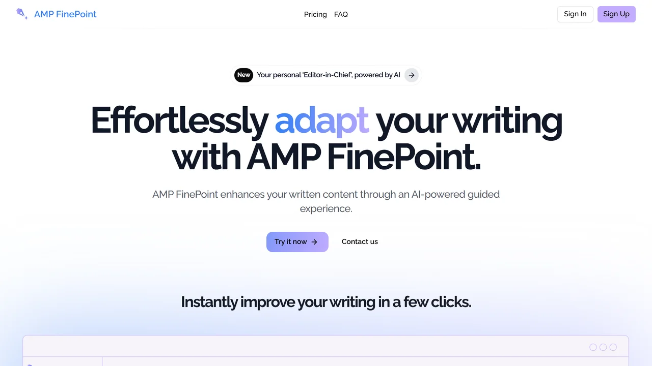 AMP FinePoint