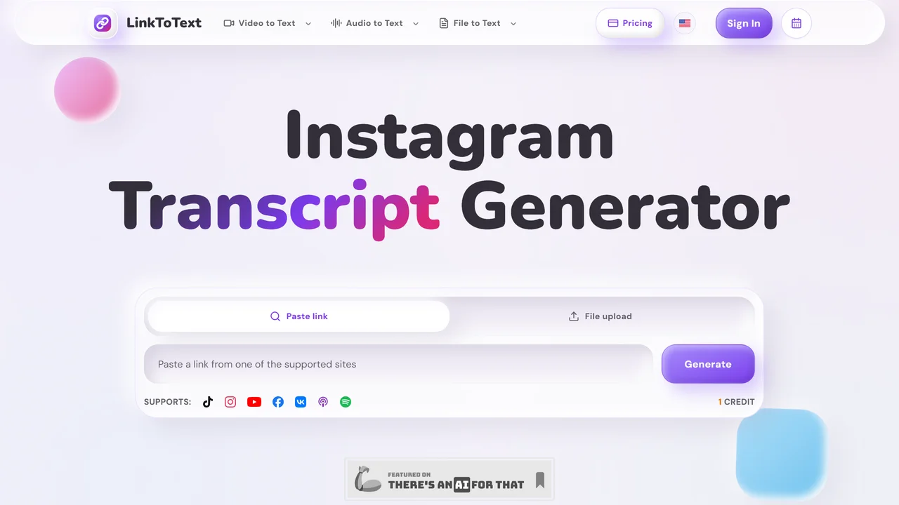 Link To Text | Video To Text