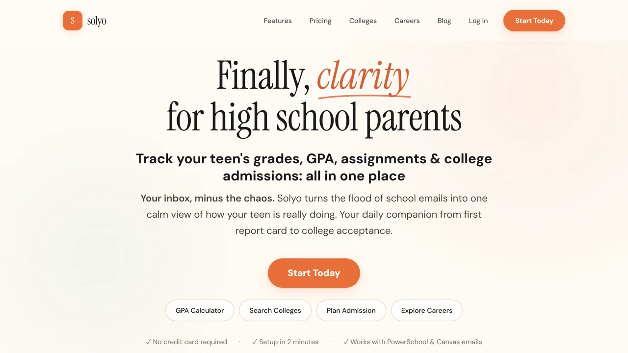 Solyo | AI College Counselor