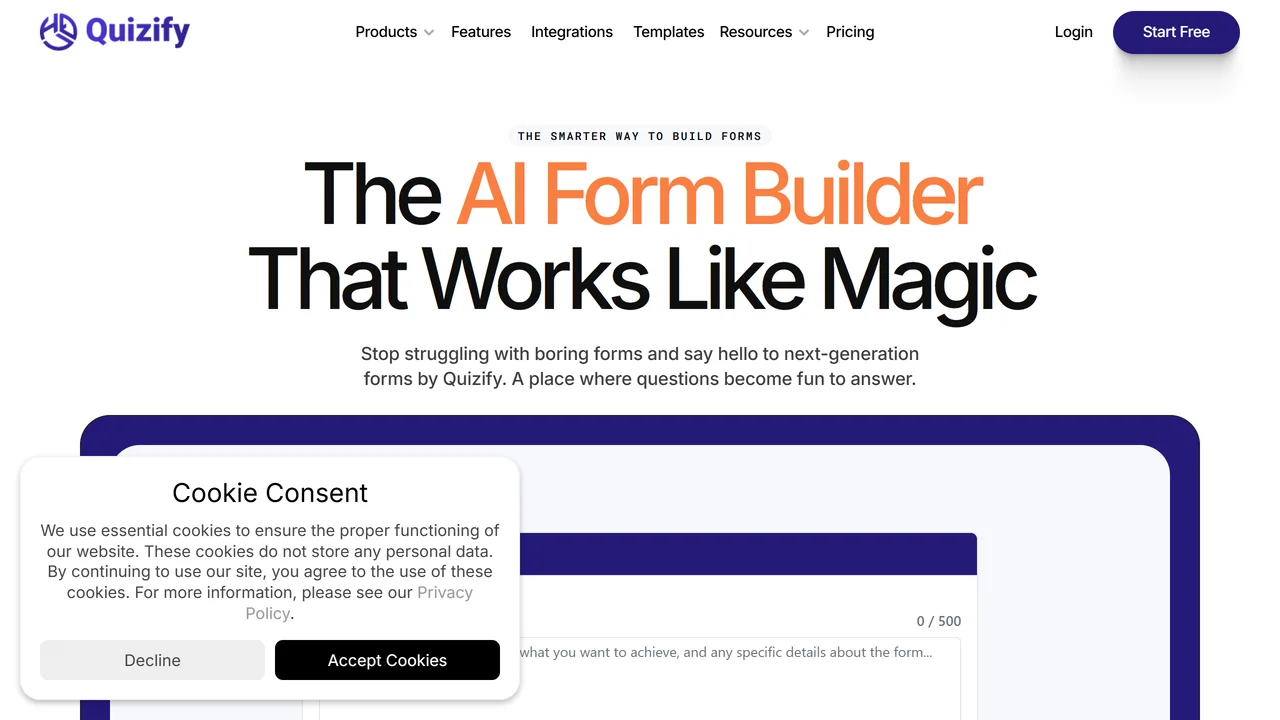 Quizify AI Form Builder