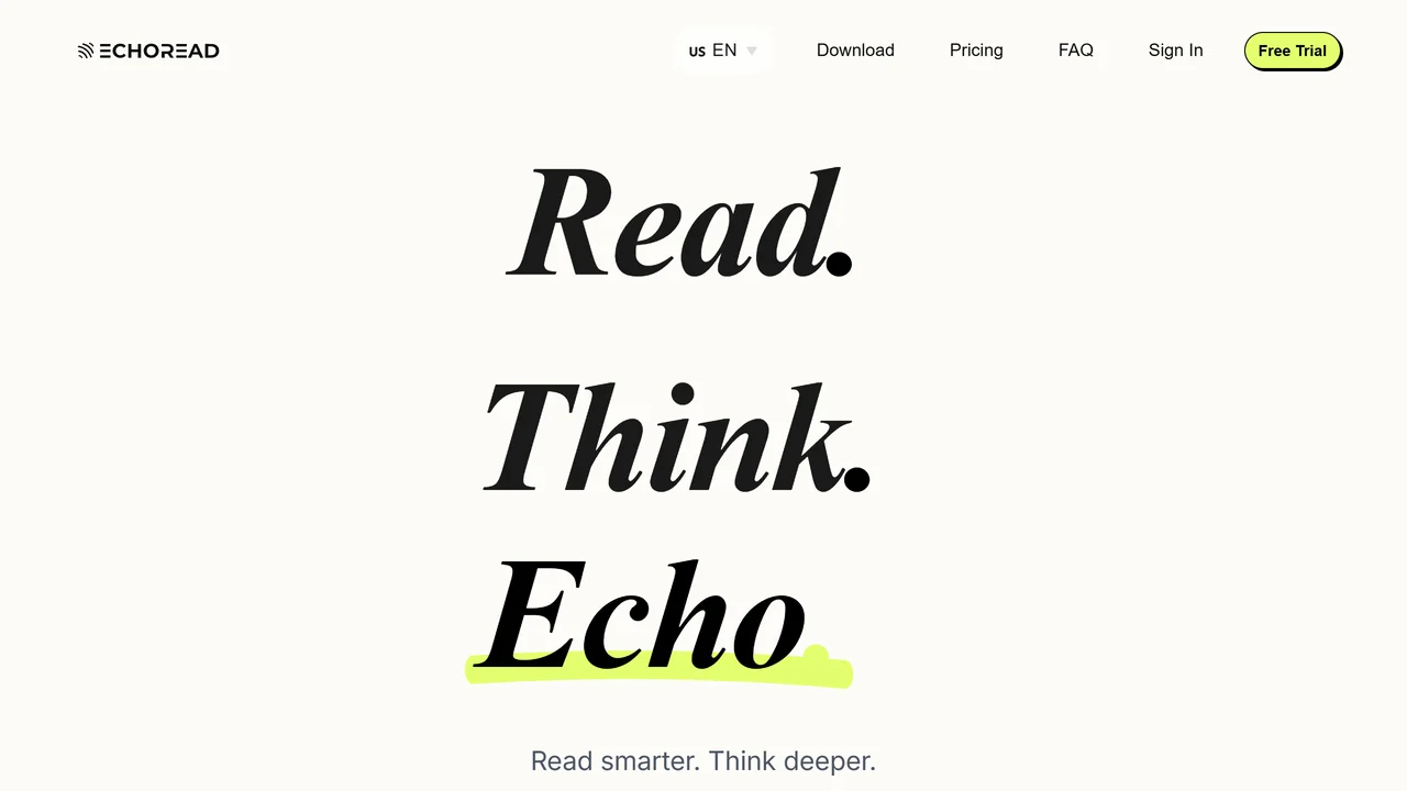 EchoRead: AI Reading Notes