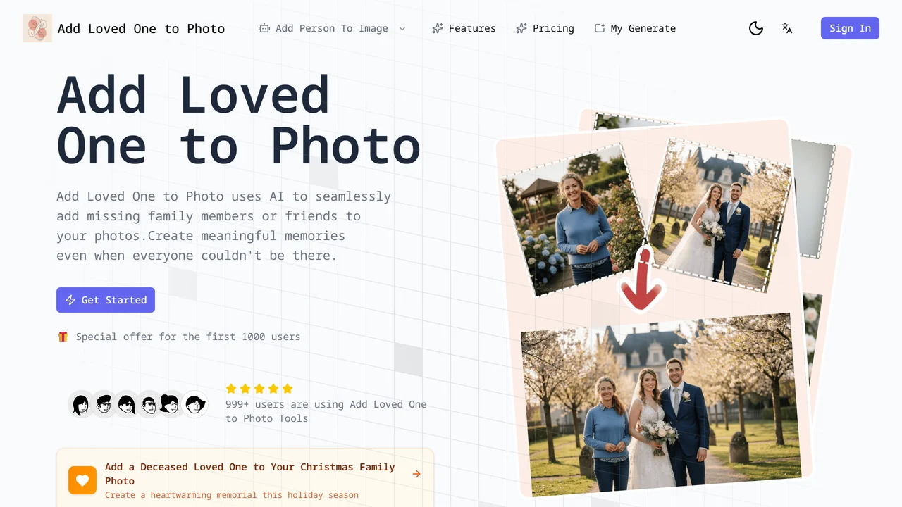 Add Loved One to Photo