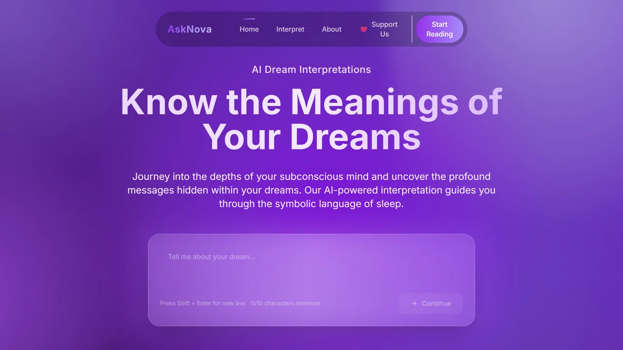 AskNova Dream Interpretation