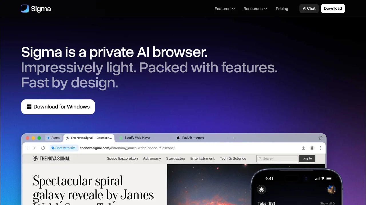 Sigma AI Browser