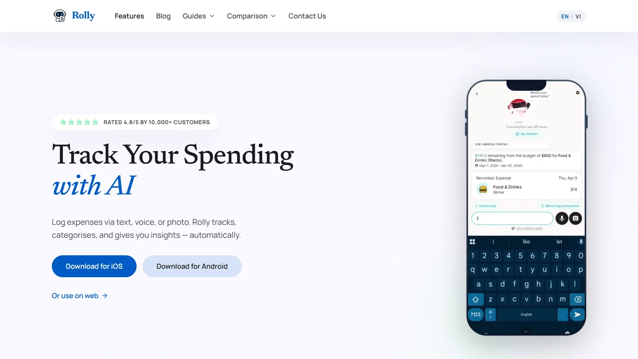 Rolly: AI Money Tracker