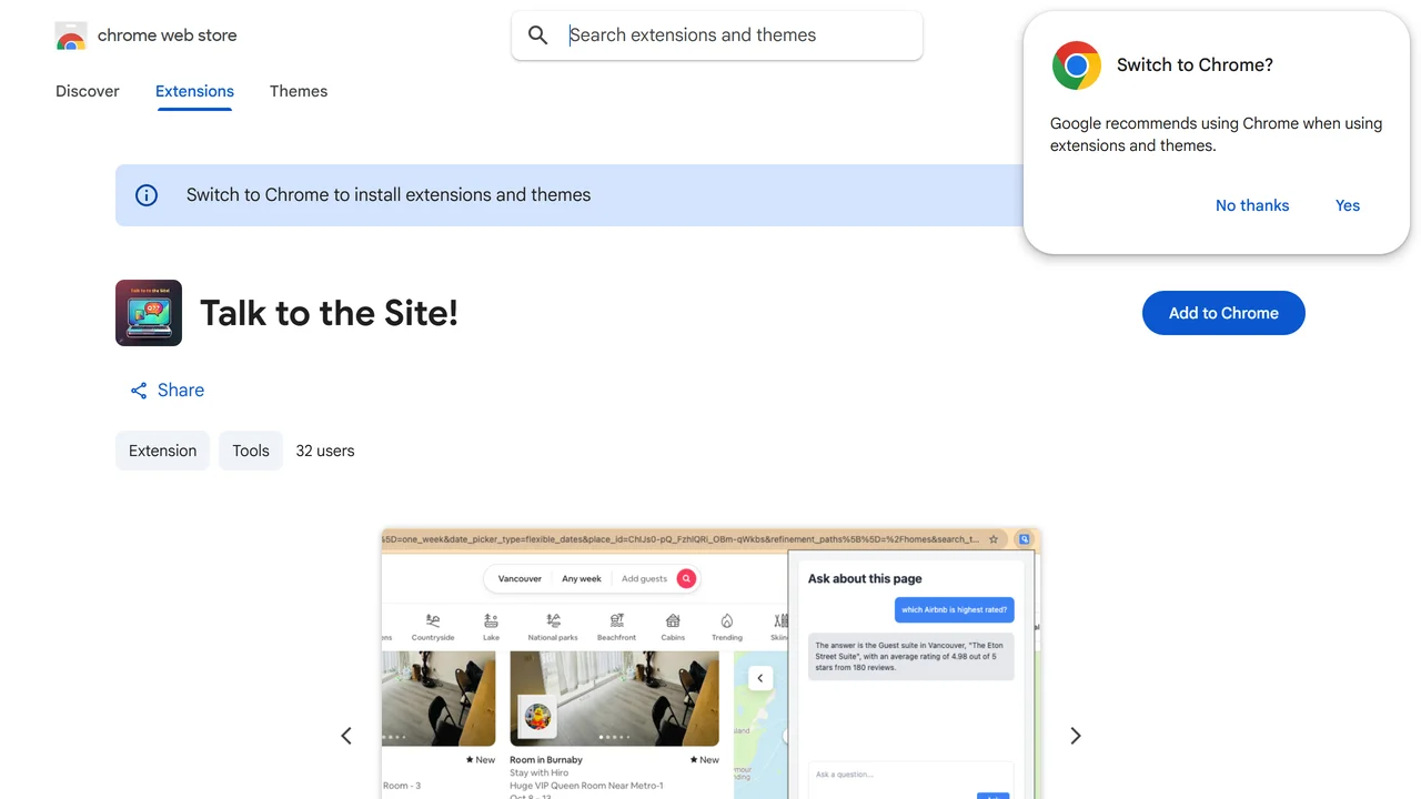 Talk to the Site!