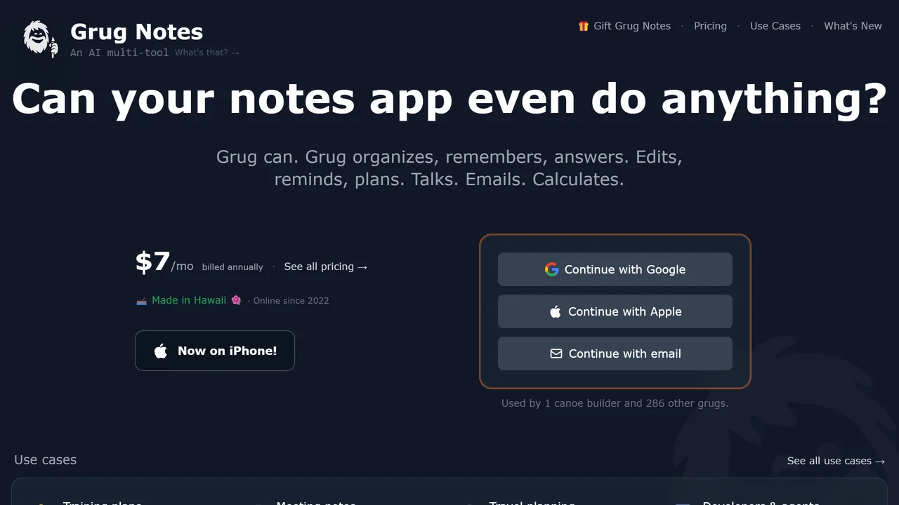 Grug Notes