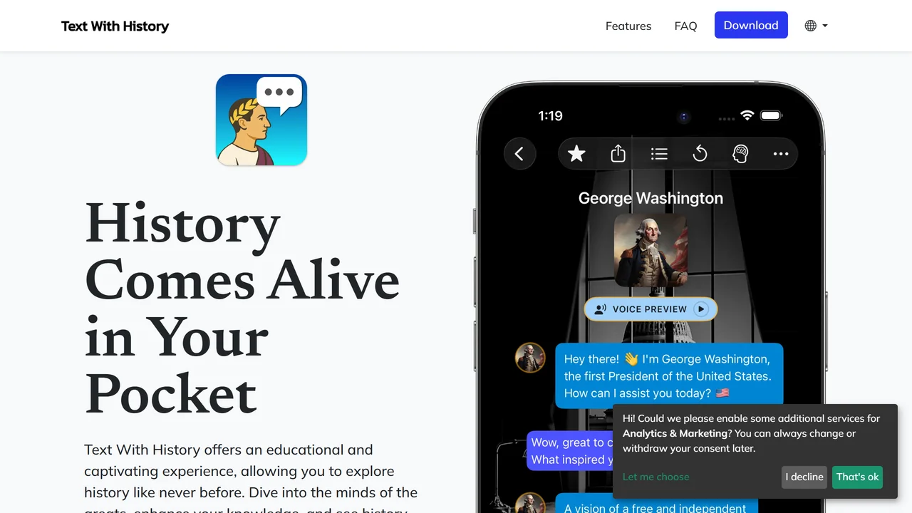 Text With History