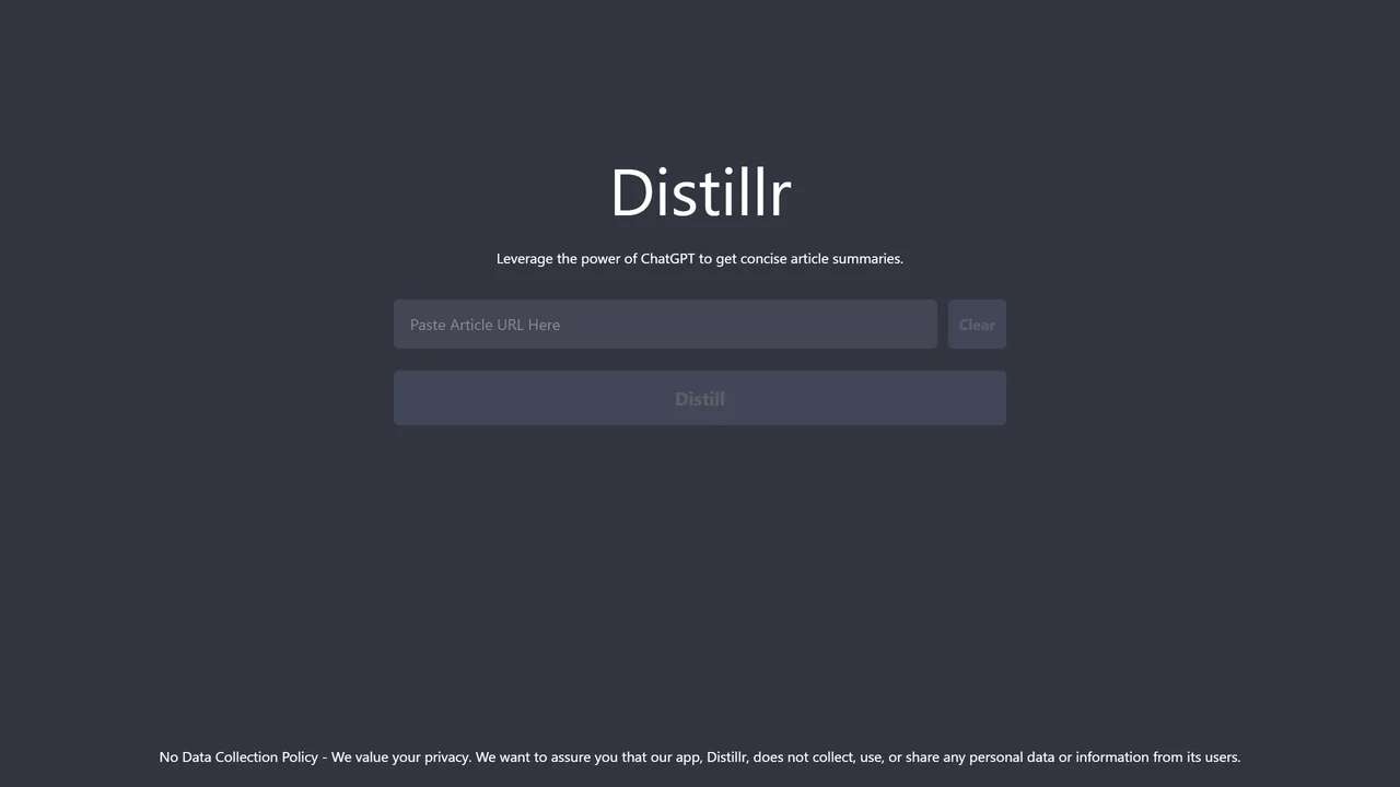 Distillr