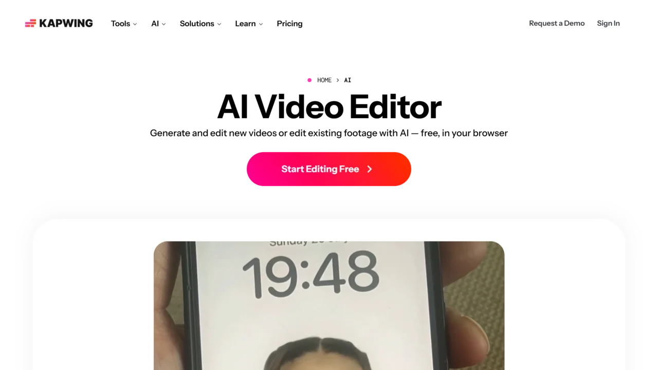 Kapwing Video Editor