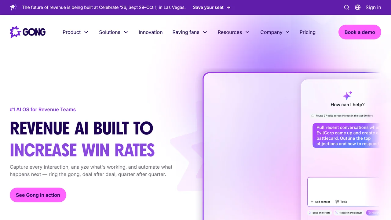 Gong - Revenue Intelligence Platform