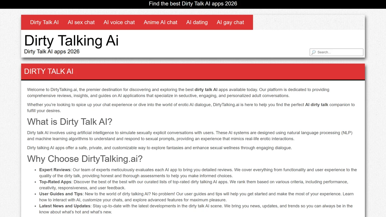 Dirty Talking AI