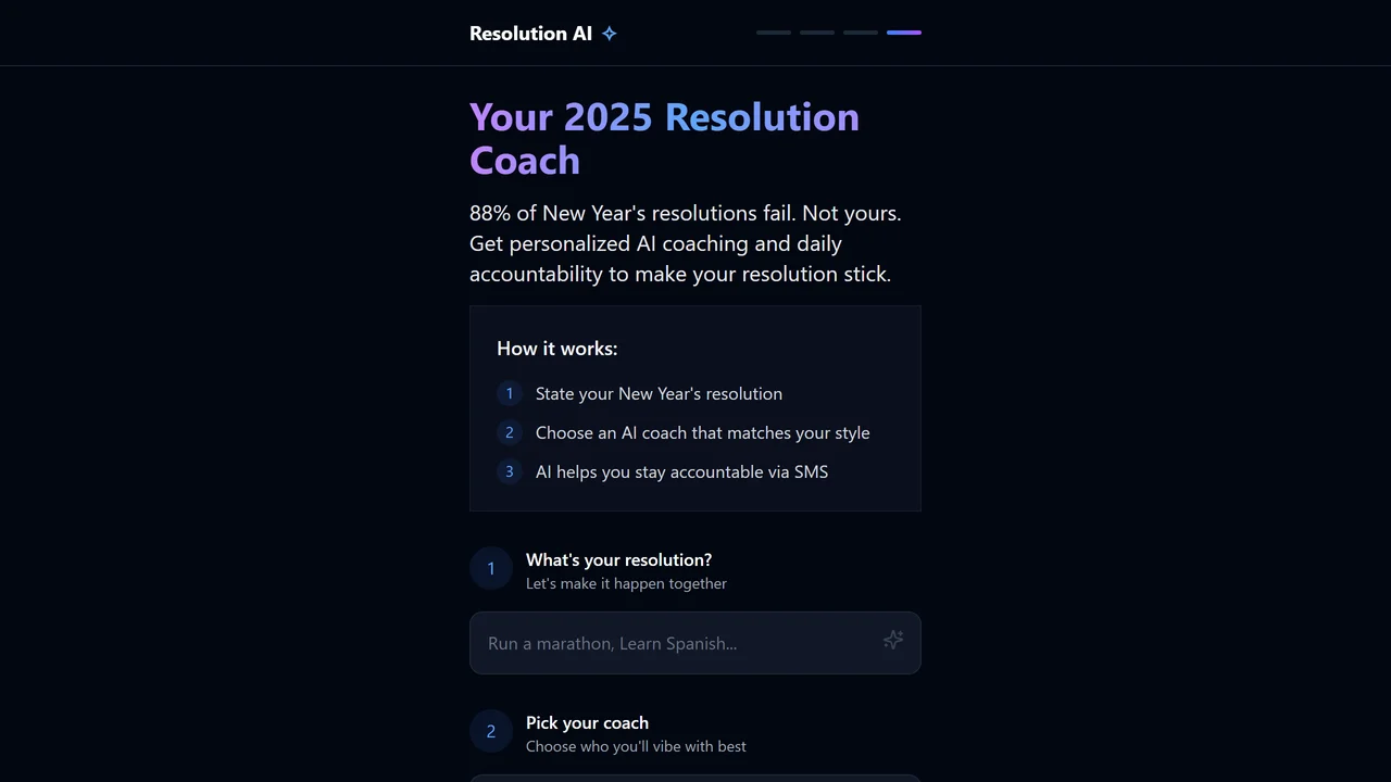Resolution Coach