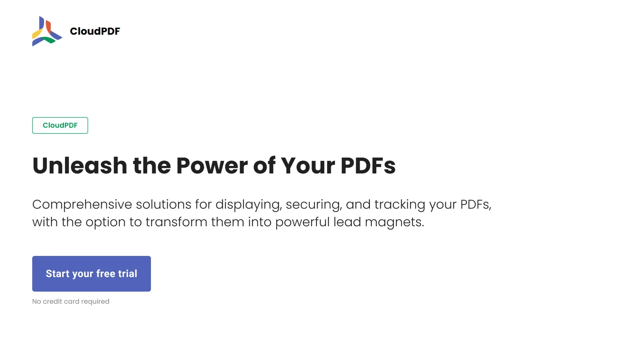 CloudPDF - Chat with your PDFs