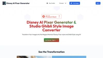 Disney Pixar Image Generator