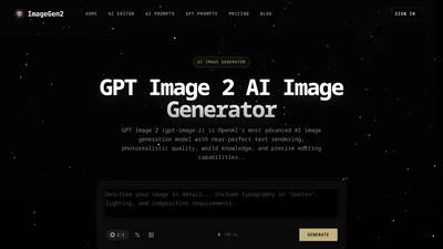ImageGen2 - GPT Image 2 Free Online AI Image Generator