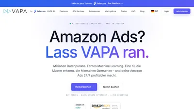 VAPA - KI-gesteuerte Amazon PPC Optimierung