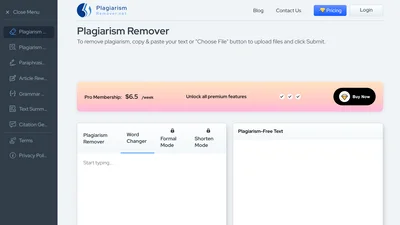 Plagiarism Remover