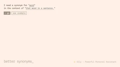Better Synonyms