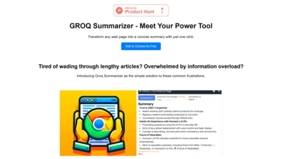 Groq Summarizer