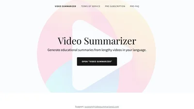 Video Summarizer AI