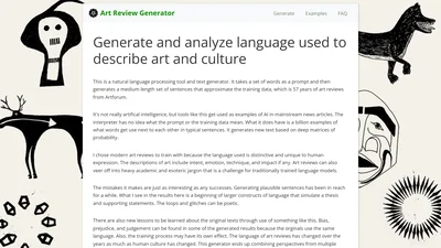 Art Review Generator