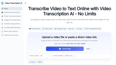 VideoTranscription AI