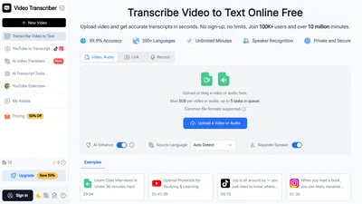 Video Transcriber AI