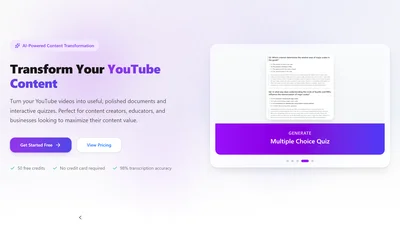 YouTube Transcript Optimizer