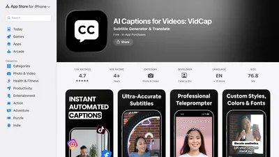 AI Captions for Videos: VidCap