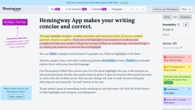 Hemingway Editor