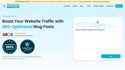 SEO Blog Generator