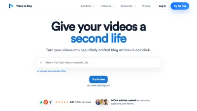 Video to Blog