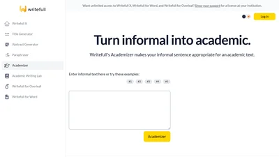 Writefull Academizer
