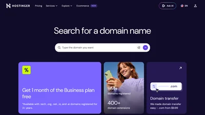 Domain Name Search | Hostinger